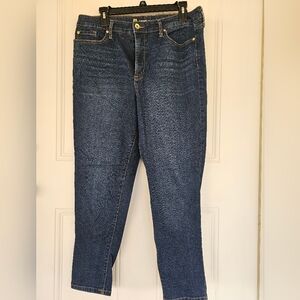 Anne Klein Dark Blue Straight Leg Jeans